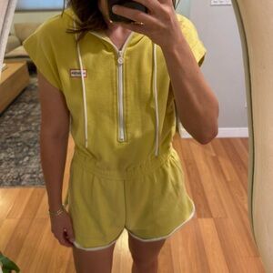 Hunter Yellow Short Sleeve Romper